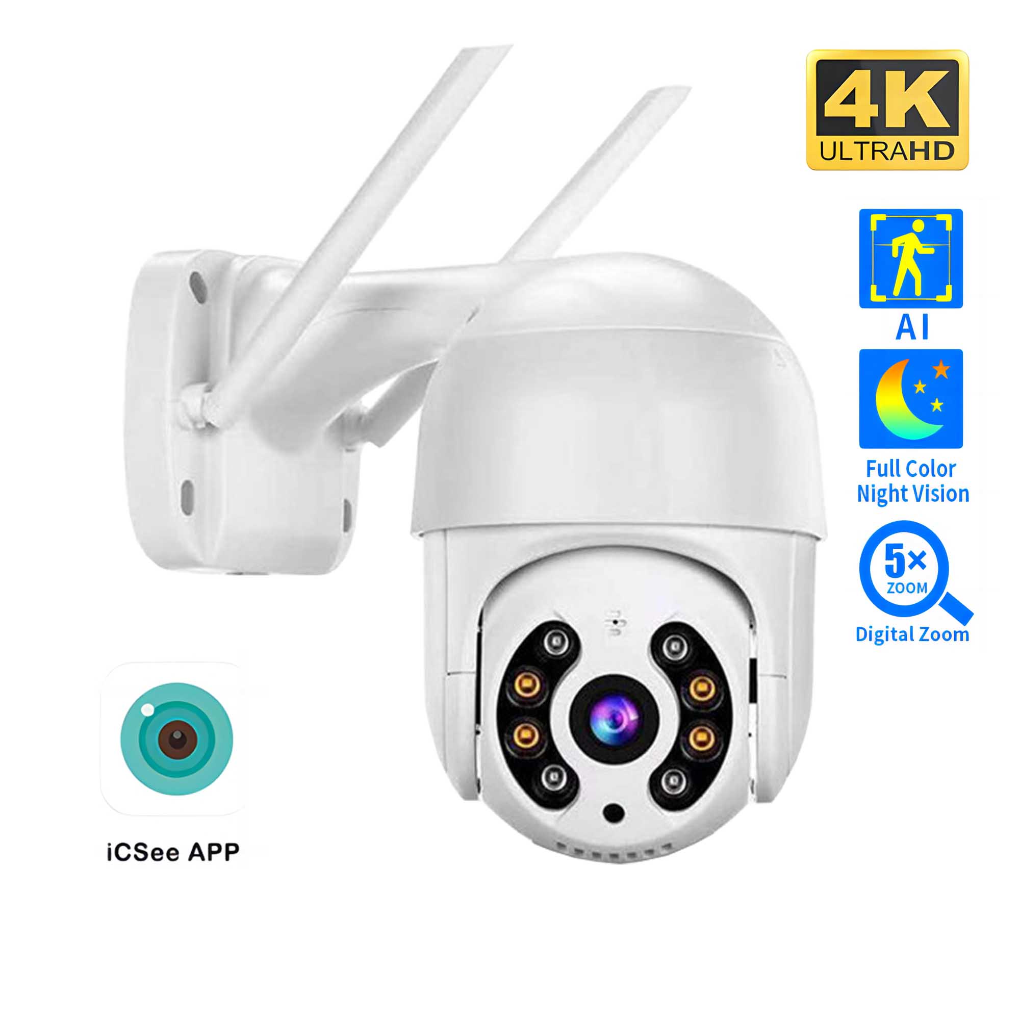 Eufy Camera E220 - 8MP 4K Drahtlose PTZ Kamera HD