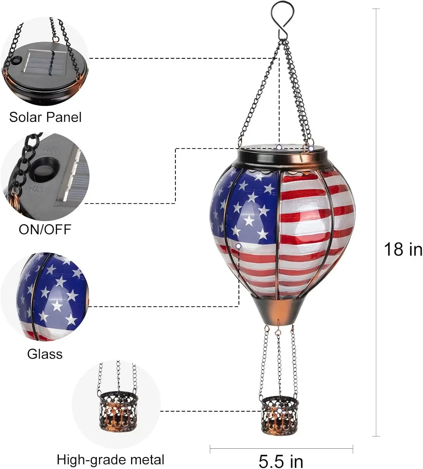 Heißluftballon-Solarlaterne, A – Smart Garden Balloon Bewertung und Preis